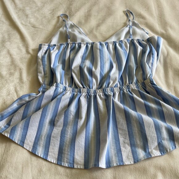 PRICED TO SELL - See Description for details -- Striped Tank Peplum Cami - Picture 3 of 8